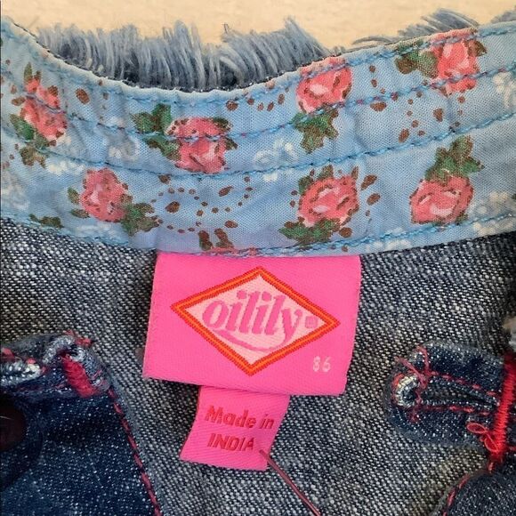 OILILY DENIM JACKET BLUE SIZE 2 denim - Picture 11 of 13
